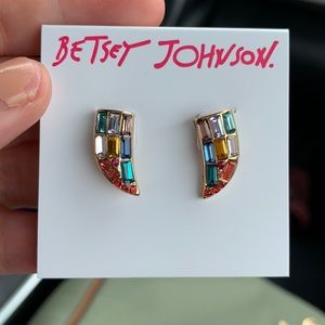 Betsy Johnson Horn Earrings
